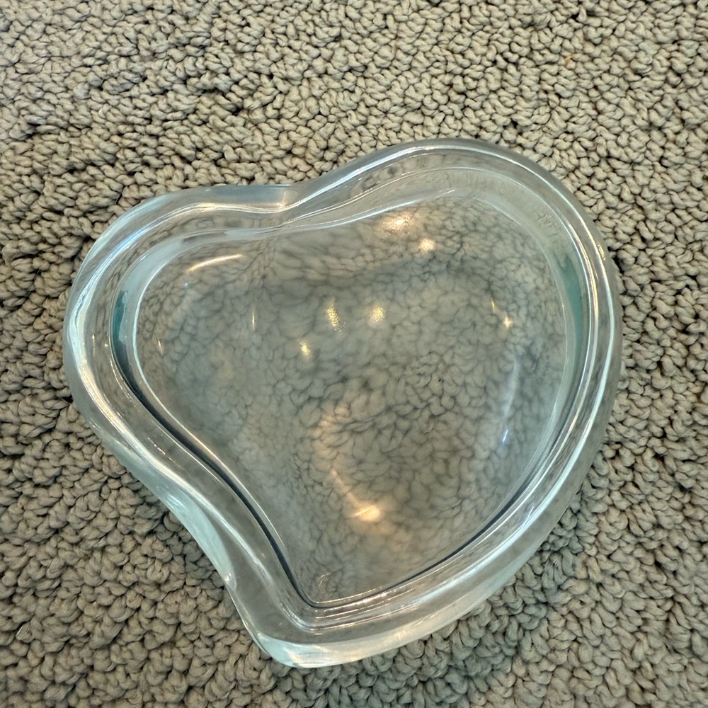 Tiffany & Co. Elsa Peretti Heart-Shaped Glass Dish